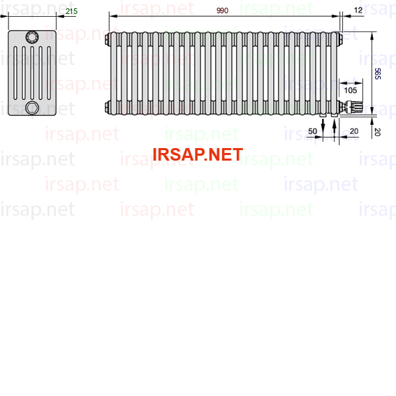 Радиатор IRSAP Tesi 60565/22 T26 CL 01